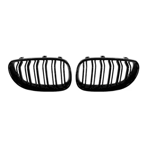 Nieren dubbele spijl voor BMW 5 Series E60/E61 – M Performance Look, Hoogglans Zwart