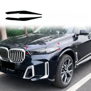 Headlight Covers Voor BMW X5 G05 LCI & BMW X6 G06 LCI – M Performance Look, Hoogglans Zwart