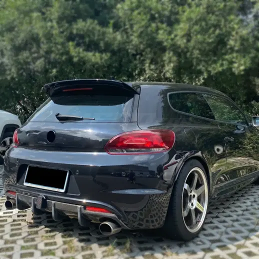 Dakspoiler voor Volkswagen Scirocco Mk3 (Coupé) Pre-Facelift – Racing Look, Hoogglans Zwart