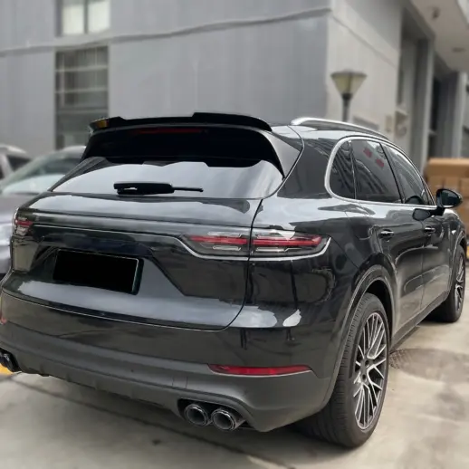 Dakspoiler voor Porsche Cayenne Mk3 Pre-Facelift – Sport Look, Hoogglans Zwart