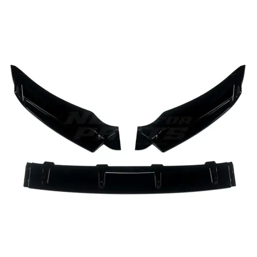 Voorspoiler voor Volkswagen T-Roc Mk1 (SUV) Standard – Sport Look, Hoogglans Zwart