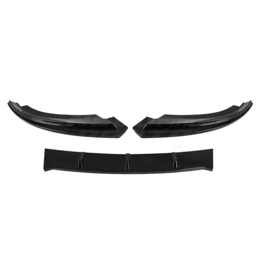Voorspoiler voor Volkswagen Jetta Mk6 (A5) (Sedan) Pre-Facelift – Sport Look, Hoogglans Zwart