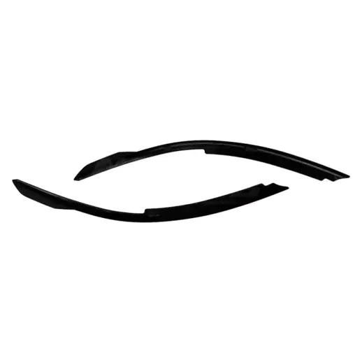 Koplampspoilers voor Volkswagen Golf 8 (Hatchback) – Sport Look, Hoogglans Zwart