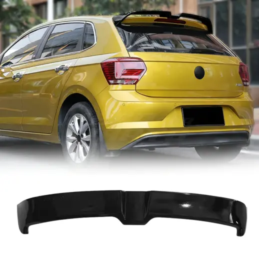 Dakspoiler voor Volkswagen Polo 6 (Hatchback) Pre-Facelift Standard & R Line – Aero Look, Hoogglans Zwart