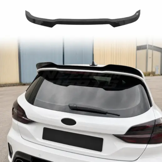 Dakspoiler voor Ford Fiesta Mk8 (JA8-JR8) Standard & Active & ST – Sport Look, Hoogglans Zwart