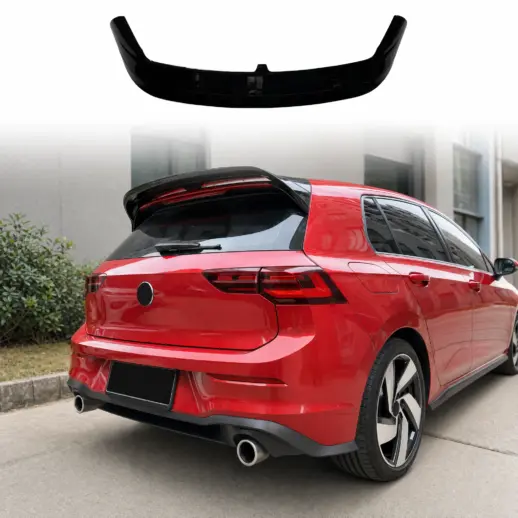 Dakspoiler voor Volkswagen Golf 8/8.5 (Hatchback) GTD & GTI – CS Look, Hoogglans Zwart
