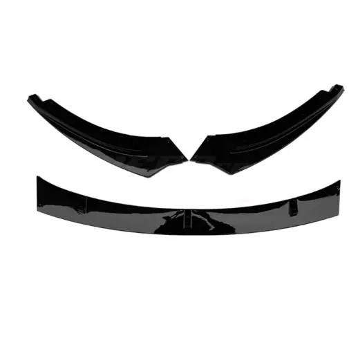 Voorspoiler voor Volkswagen Golf 5 (Hatchback) GTI – Sport Look, Hoogglans Zwart