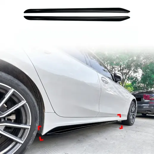 Sideskirts voor BMW 3 Series G20 M Sport & M340 – M Sport Look, Hoogglans Zwart