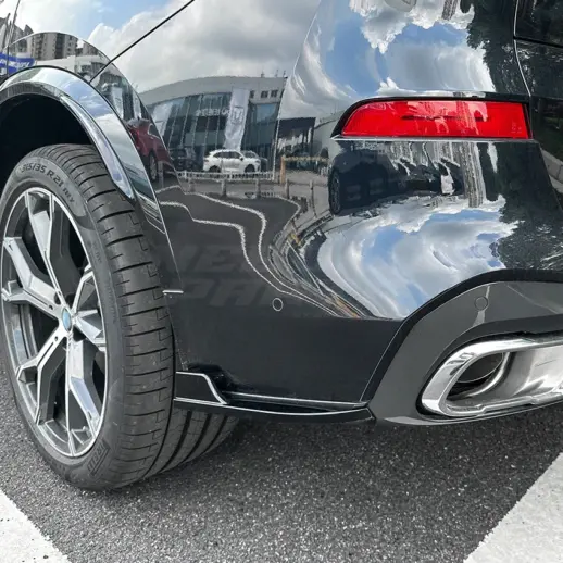 Zijsplitters achter voor BMW X5 G05 Pre-LCI M Sport & M50 – M Performance Look, Hoogglans Zwart