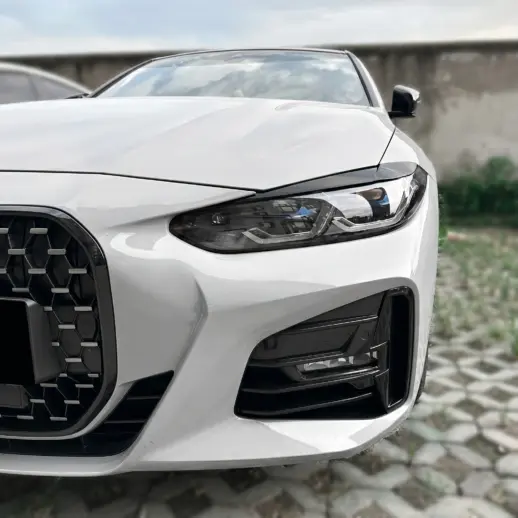 Koplampspoilers voor BMW 4 Series/M3/M4 – M Performance Look, Hoogglans Zwart