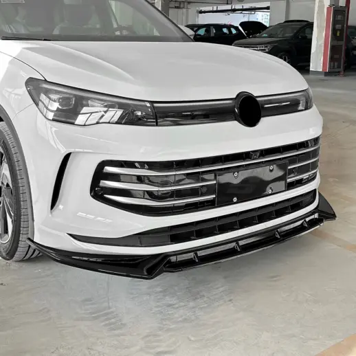 Voorspoiler voor Volkswagen Tiguan 3 (SUV) Standard – Sport Look, Hoogglans Zwart