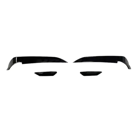 Canards voorbumper voor Volkswagen Golf 7.5 (Hatchback) R Line & R – Racing Look, Hoogglans Zwart