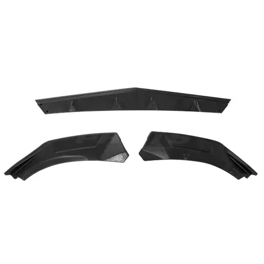 Voorspoiler voor Volkswagen Golf 8 (Hatchback) R Line & GTE & GTD & GTI – Super Sport Look, Hoogglans Zwart
