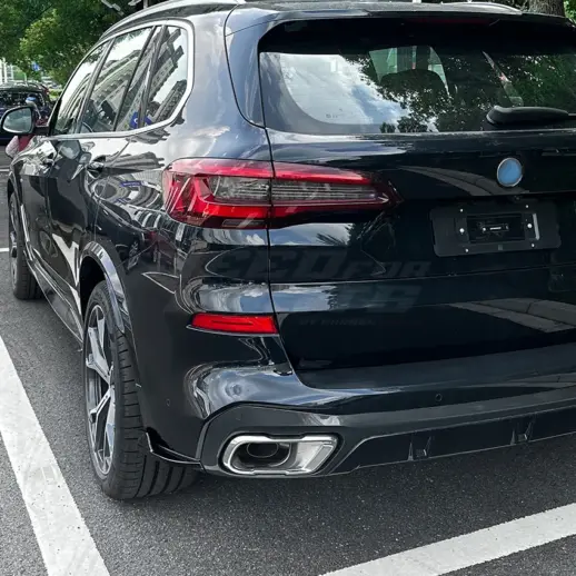 Zijsplitters achter voor BMW X5 G05 Pre-LCI M Sport & M50 – M Performance Look, Hoogglans Zwart