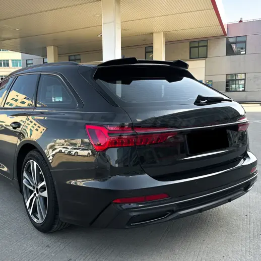 Dakspoiler voor Audi A6/S6/RS6 C8 (Avant) – Sport Look, Hoogglans Zwart