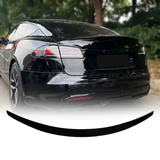 Achterspoiler voor Tesla Model S MS Pre-Facelift – Performance Look, Hoogglans Zwart