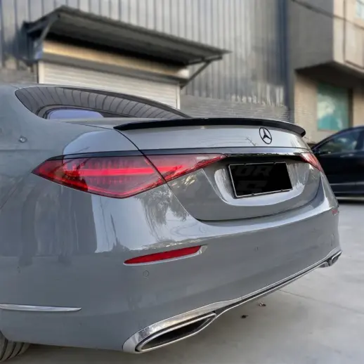 Achterspoiler voor Mercedes S Class W223 – AMG Look, Hoogglans Zwart