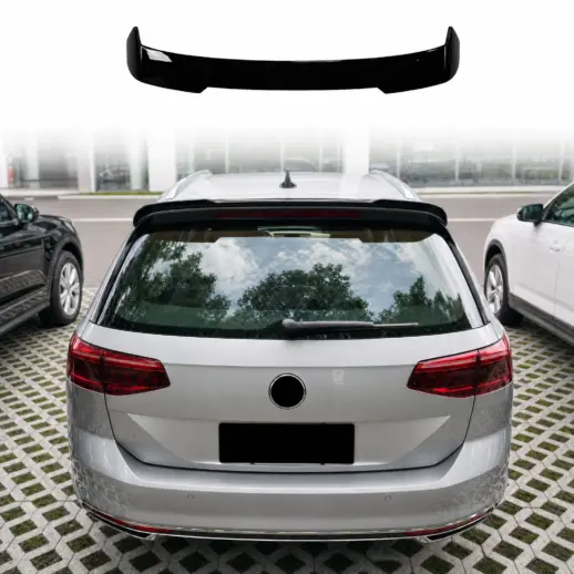 Dakspoiler voor Volkswagen Passat B8 (3G5) (Estate) – Sport Look, Hoogglans Zwart