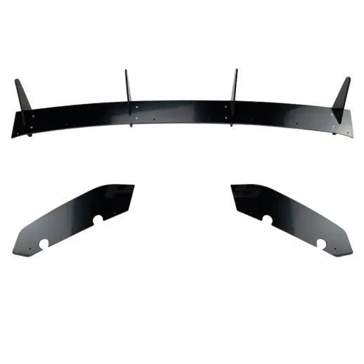 Diffuser splitter met zijsplitters achter voor Seat Leon Mk3 Pre-Facelift FR & Cupra – Racing Look, Hoogglans Zwart