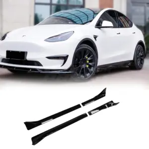 Side Skirts Voor Tesla Model Y MY Pre-Facelift – Performance Look, Hoogglans Zwart