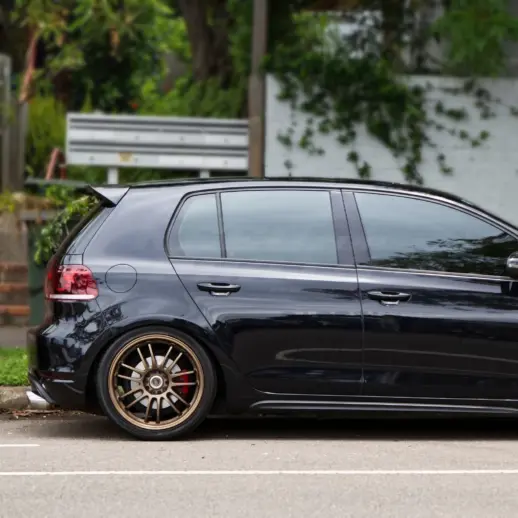 Dakspoiler voor Volkswagen Golf 6 (Hatchback) R Line & GTI & GTD & R – Racing Look, Hoogglans Zwart