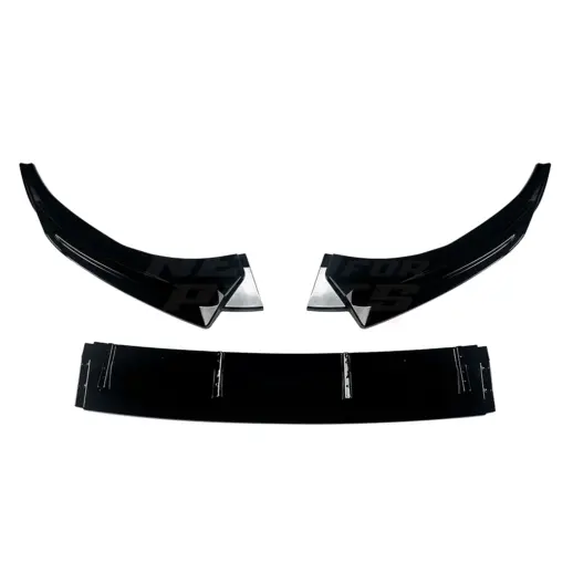 Voorspoiler voor Audi A3 S Line/S3 8Y (Sedan & Sportback) Facelift – Sport Look, Hoogglans Zwart
