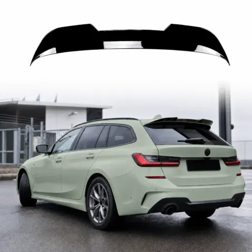 Dakspoiler voor BMW 3 Series G21 – Racing Look, Hoogglans Zwart