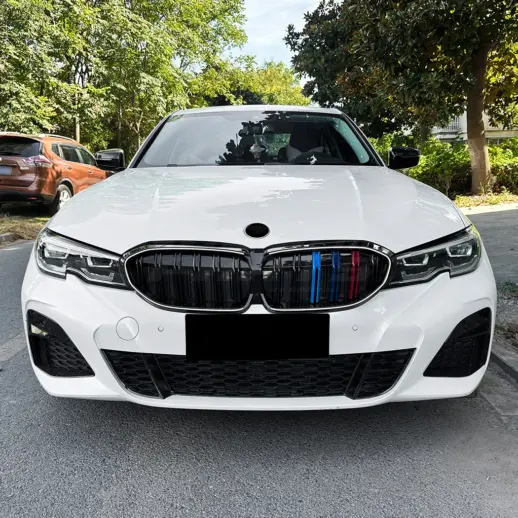 Nieren dubbele spijl voor BMW 3 Series G20/G21 Pre-LCI – M Sport Look, Hoogglans Zwart