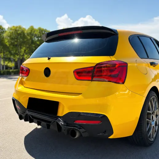 Diffuser voor BMW 1 Series F20/F21 LCI M Sport & M135 & M140 – O-O – Racing Look, Hoogglans Zwart