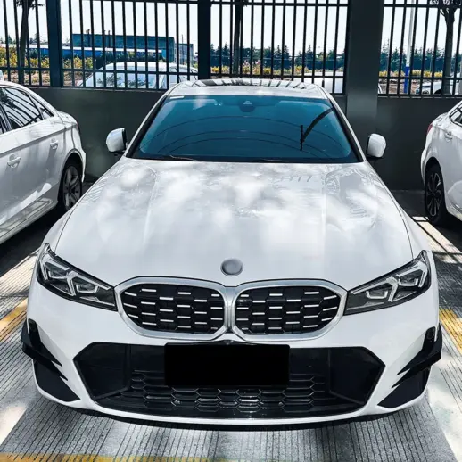 Canards voorbumper voor BMW 3 Series G20 LCI M Sport & M340 – M Performance Look, Hoogglans Zwart