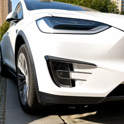 Aero flaps voorbumper voor Tesla Model X MX – Performance Look, Hoogglans Zwart