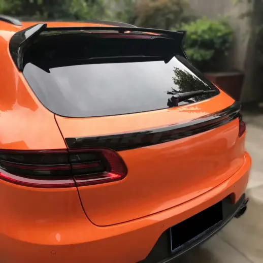 Middenspoiler voor Porsche Macan 95B Pre-Facelift – Sport Look, Hoogglans Zwart