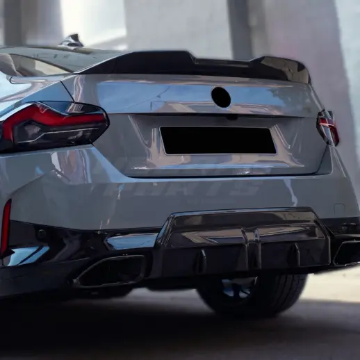 Achterspoiler voor BMW 2 Series G42 – M Performance Look, Hoogglans Zwart