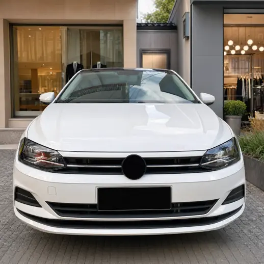 Koplampspoilers voor Volkswagen Polo 6 (Hatchback) Pre-Facelift – Sport Look, Hoogglans Zwart