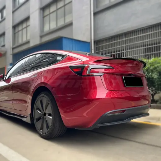 Achterspoiler voor Tesla Model 3 M3 Facelift – Performance Look, Hoogglans Zwart