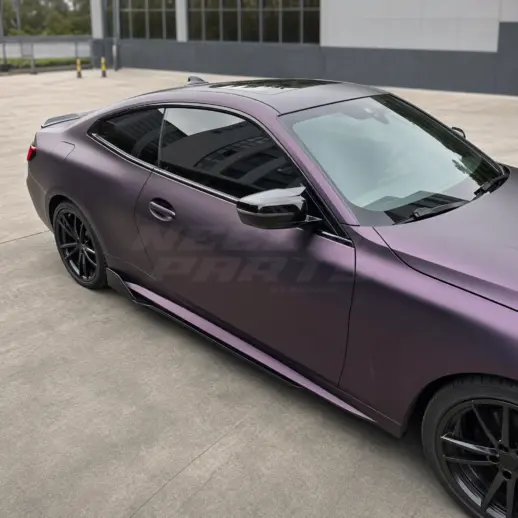 Sideskirts voor BMW 4 Series G22/G26/G23 M Sport & M440 & BMW i4 G26 M Sport & M50 & M60 – M Performance Look, Hoogglans Zwart