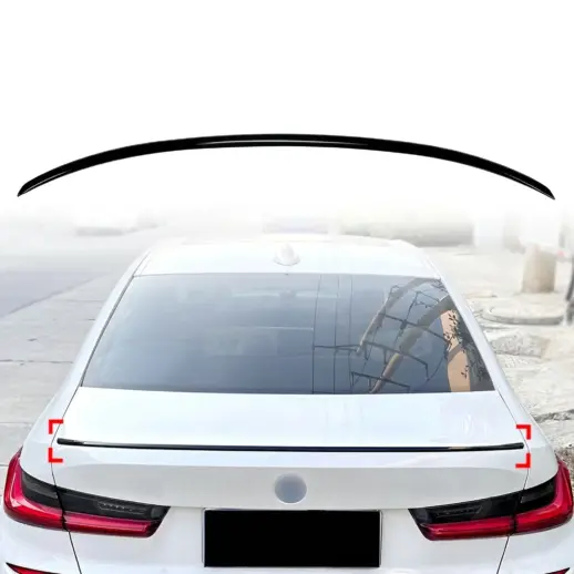 Achterspoiler voor BMW 3 Series G20 – M Sport Look, Hoogglans Zwart
