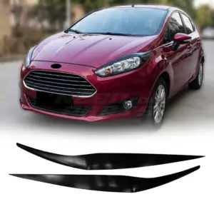 Headlight Covers Voor Ford Fiesta Mk7 (CB1) Facelift – Sport Look, Hoogglans Zwart