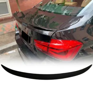 Rear Spoiler Voor BMW 3 Series F30 – M Performance Look, Hoogglans Zwart