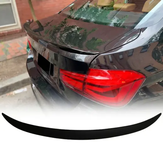 Achterspoiler voor BMW 3 Series F30 – M Performance Look, Hoogglans Zwart