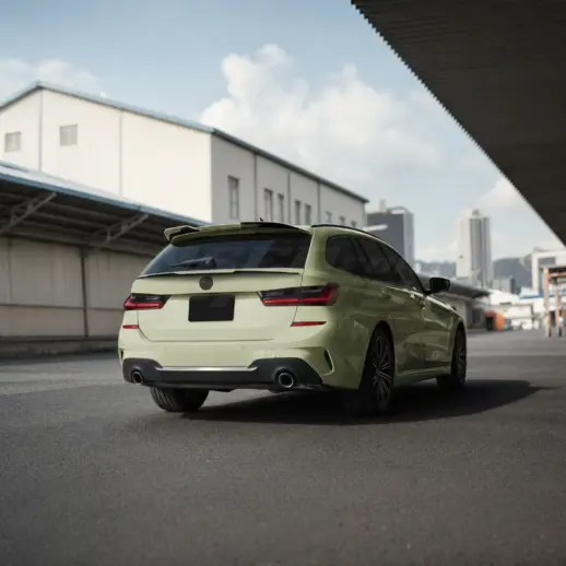 Dakspoiler voor BMW 3 Series G21 – Racing Look, Hoogglans Zwart