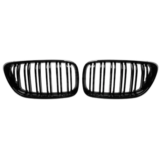 Nieren dubbele spijl voor BMW 2 Series F22/F23 – M Performance Look, Hoogglans Zwart