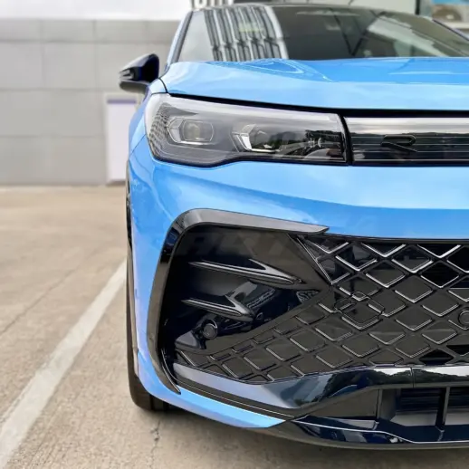 Aero flaps voorbumper voor Volkswagen Tiguan 3 (SUV) R Line – Sport Look, Hoogglans Zwart