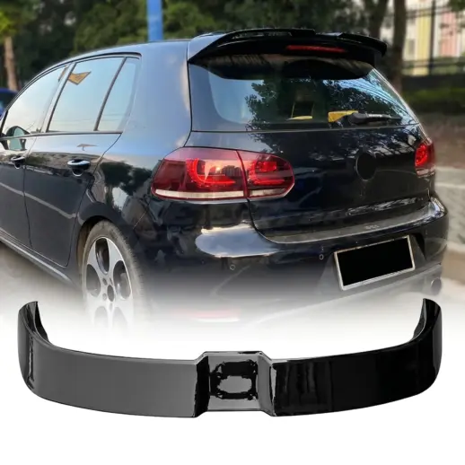 Dakspoiler voor Volkswagen Golf 6 (Hatchback) R Line & GTI & GTD & R – Aero Look, Hoogglans Zwart