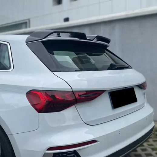 Dakspoiler voor Audi A3/S3/RS3 8Y (Sportback) – RS3 Look, Hoogglans Zwart