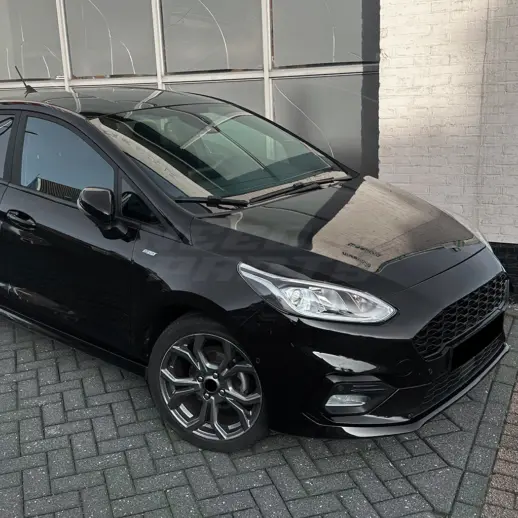 Koplampspoilers voor Ford Fiesta Mk8 (JA8-JR8) Standard & ST & Active – Sport Look, Hoogglans Zwart