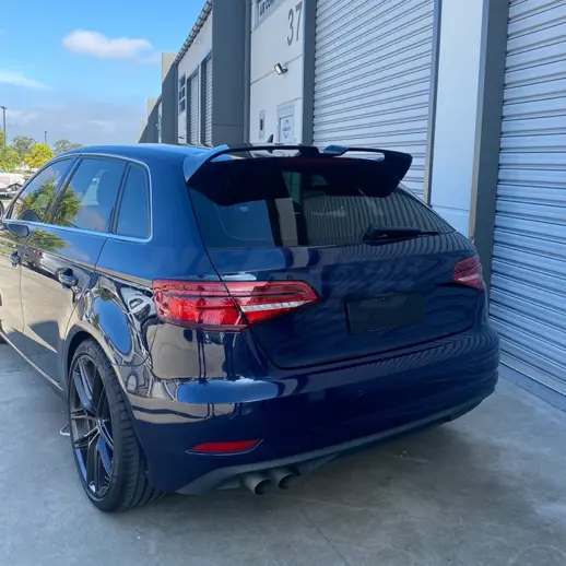 Dakspoiler voor Audi A3/S3/RS3 8V (Sportback) – Aero Look, Hoogglans Zwart