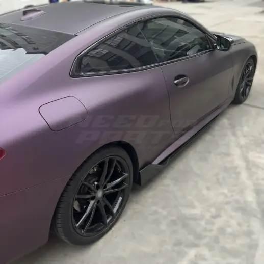 Sideskirts voor BMW 4 Series G22/G26/G23 M Sport & M440 & BMW i4 G26 M Sport & M50 & M60 – M Performance Look, Hoogglans Zwart