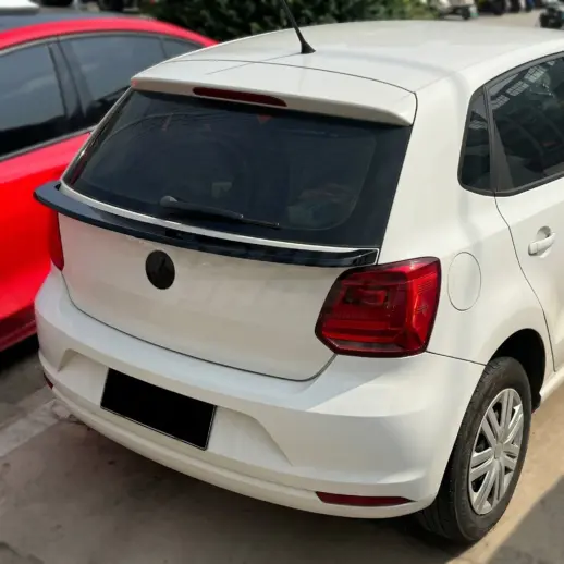 Middenspoiler voor Volkswagen Polo 5 (Hatchback) Standard & R Line & GTI – Sport Look, Hoogglans Zwart