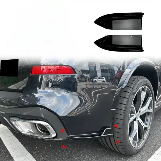 Zijsplitters achter voor BMW X5 G05 Pre-LCI M Sport & M50 – M Performance Look, Hoogglans Zwart